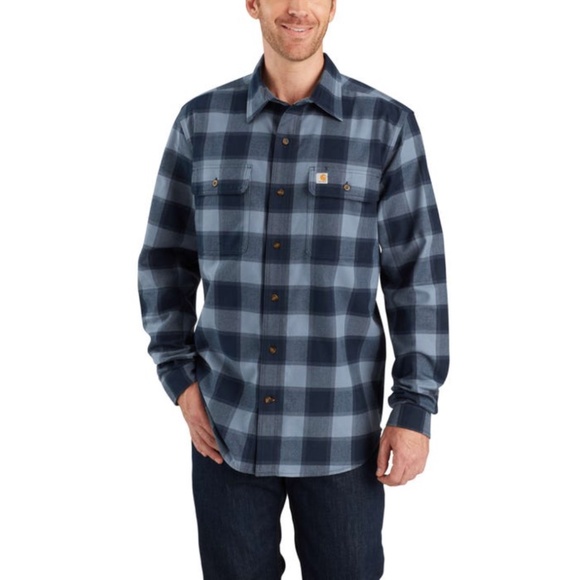 Carhartt Workwear: Men's 103822 437 Hubbard Flannel LS Shirt - Picture 1 of 6